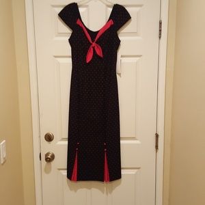 Vintage/ Pinup couture pokeadot dress...
